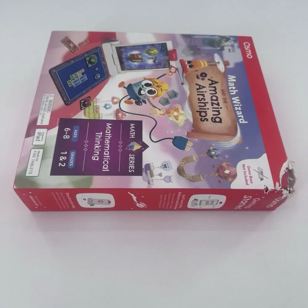 Osmo Math Wizard and the Amazing Airships iPad and Fire Tablet. Ages 6-8 Sealed